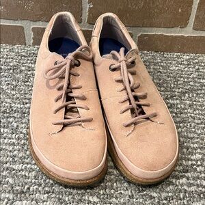 Birkenstock HONNEF Women’s 39 Suede Leather Soft Pink Lace Up Shoes